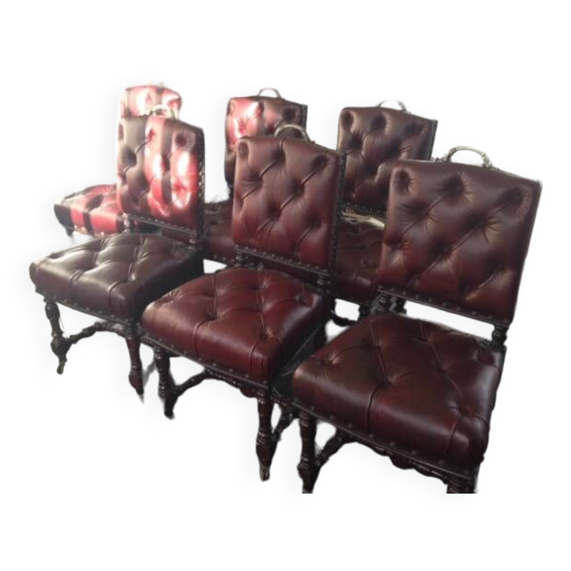 Chaises cuir