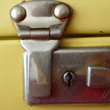 COLUMBIA - suitcase vintage 50/60s yellow metal Binder