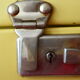 COLUMBIA - suitcase vintage 50/60s yellow metal Binder