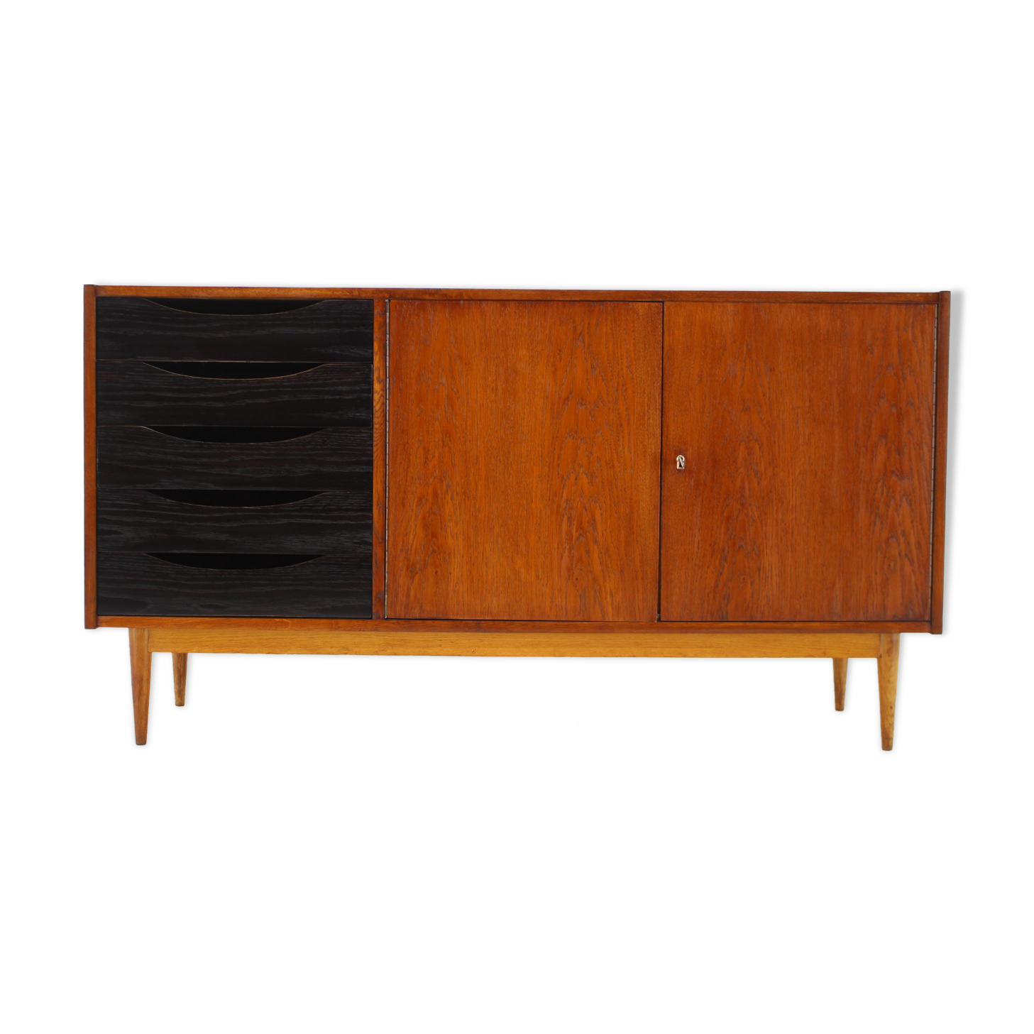 1960s oak sideboard ,Czechoslovakia