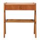 Scandinavian vintage bedside table in teak with Vienna cane