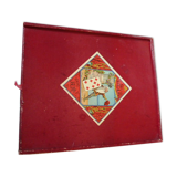 Old wooden box and cardboard game Yellow Dwarf LJR Paris
