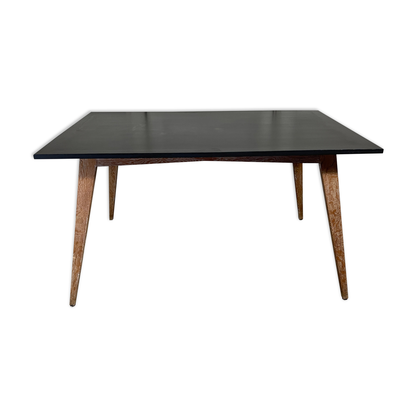 Oak table compass legs