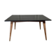 Oak table compass legs
