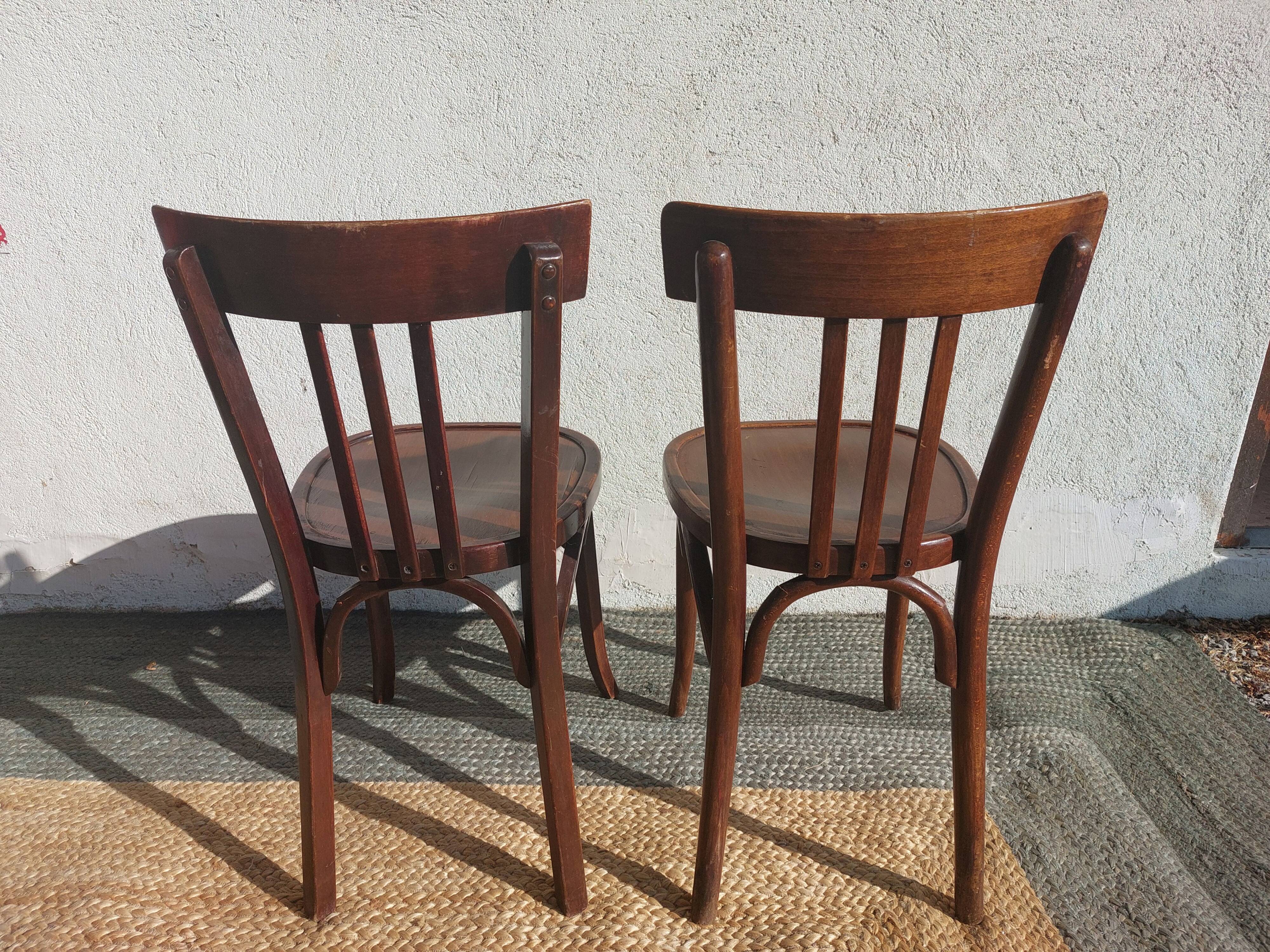 2 Baumann bistro chairs