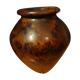 Vase en bois tourné