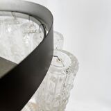 Murano glass chandelier with 14 tubular pendants