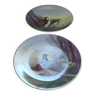 Partridge themed decorative plates