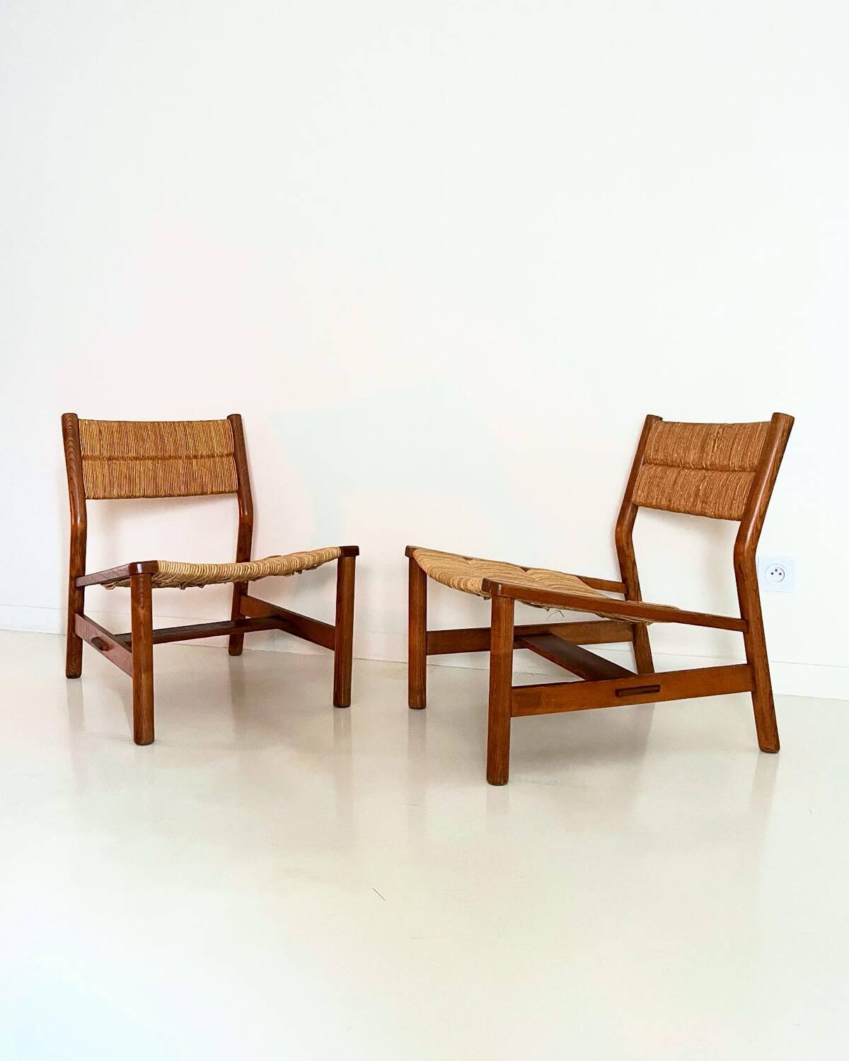 Pair of weekend armchairs by Pierre Gautier Dalaye 1955