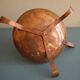 old pig tail rat cave copper candle holder