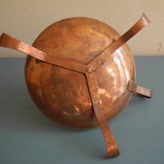 ancien bougeoir queue cochon rat cave cuivre old candle holder candlestick