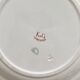 4 polychrome ironstone dessert plates with flowers, KG Lunéville
