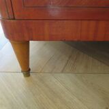 Louis XVI chest of drawers - Bronze - Butterfly wood veneer marquetry - 1930