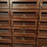 Oak-stained beech mailboxes