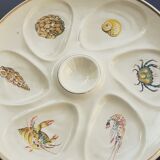 Lot de 3 assiettes à huîtres/crustacés
