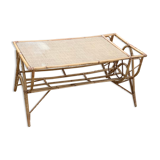 Rectangular coffee table door reviews in vintage rattan and wicker