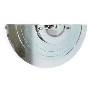 mirror glass post modern wall light by Hustadt Leuchten, 1980s