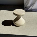 Pawn Bleach - Stool, side table, end table in solid mango wood