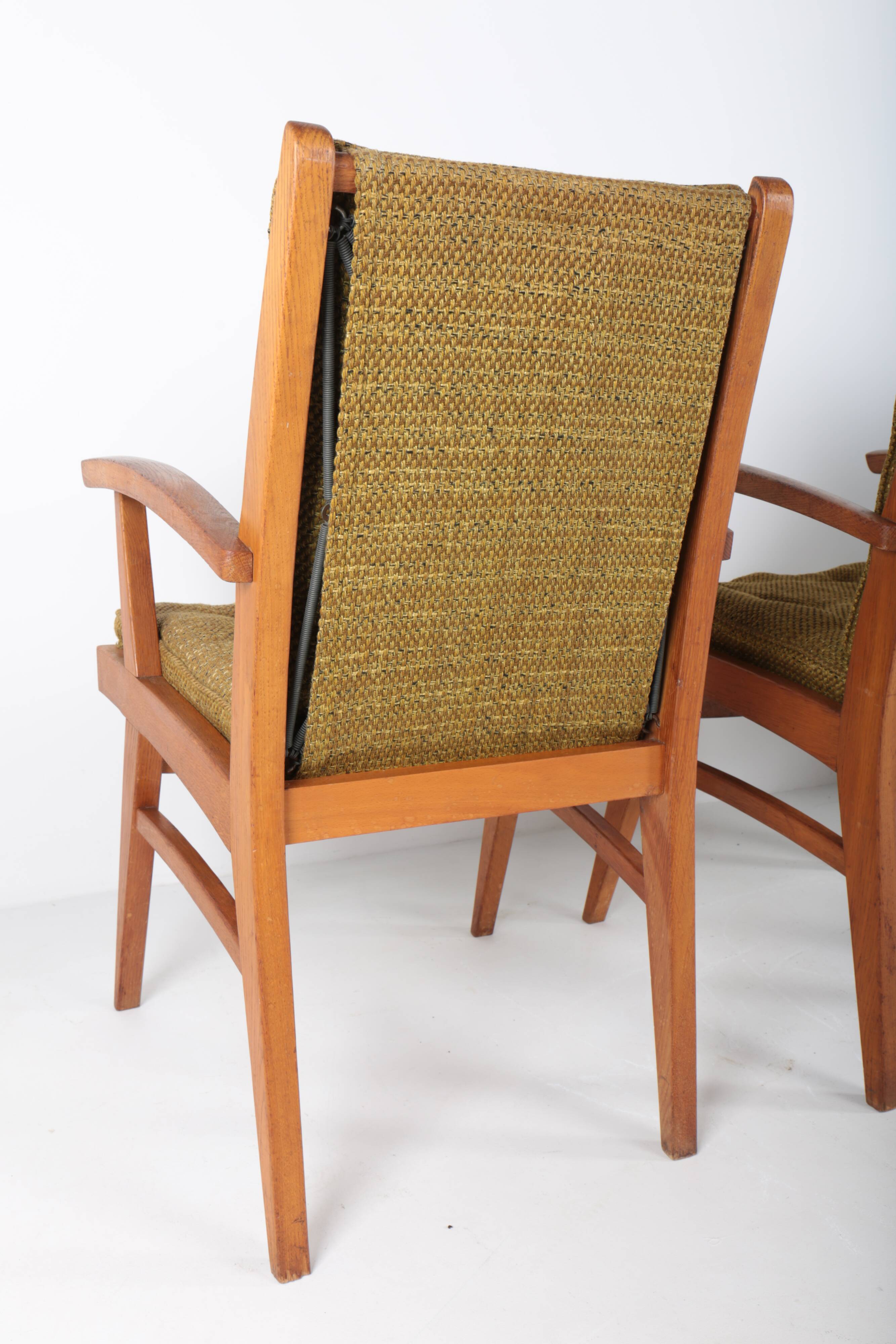 Set of 4 vintage Free-Span FS-116 armchairs, 50s