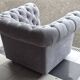 Chesterfield-style armchair