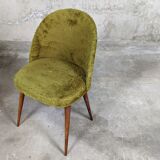 Vintage moumoute chair set