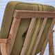 1970s, Danish armchair, furniture wool, solid oak wood.