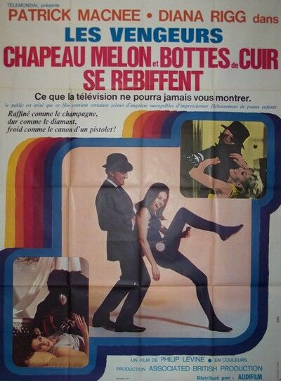 Poster movie original 1967.Chapeau melon and cuir.modele boots A