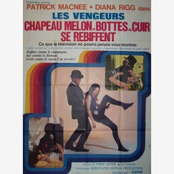 Poster movie original 1967.Chapeau melon and cuir.modele boots A