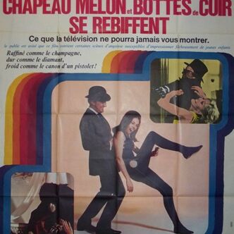 Poster movie original 1967.Chapeau melon and cuir.modele boots A