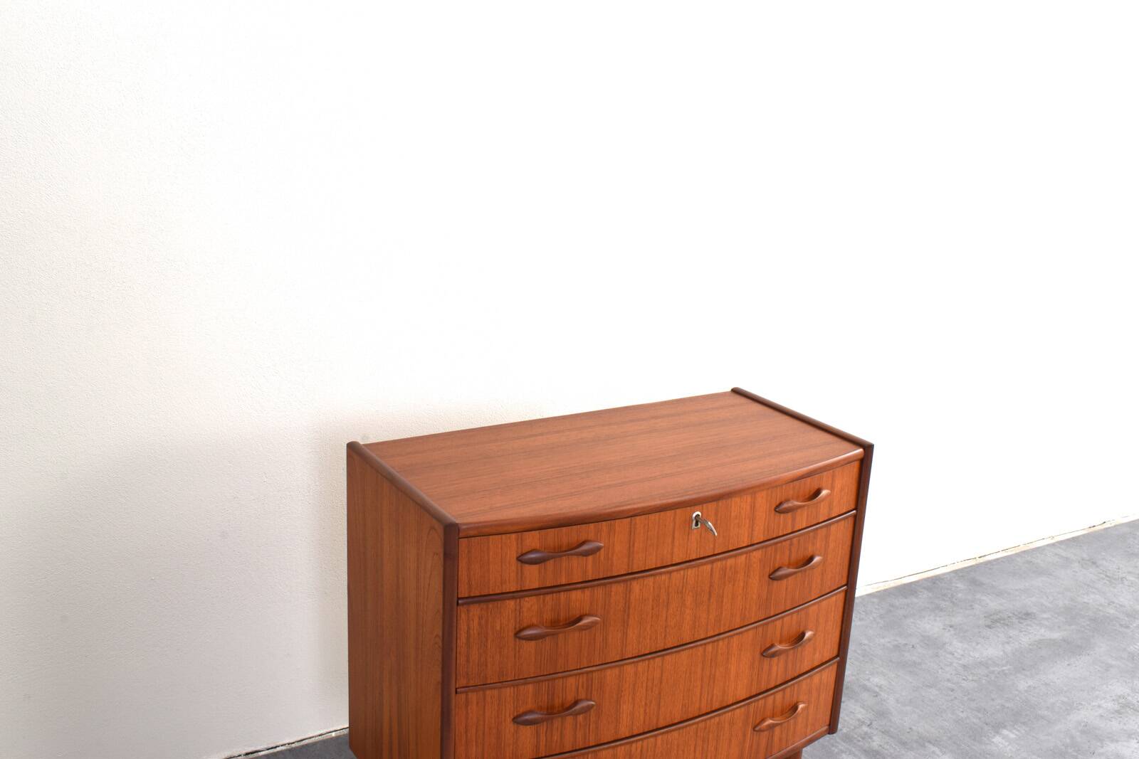 Mid Century Norwegian Teak Chest Of Drawers By Brødrene Blindheim For Sykky
