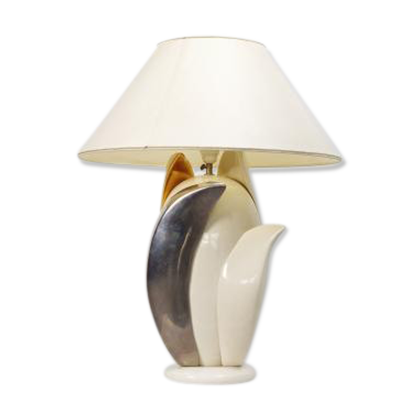 Floral vintage desk lamp by Francis Brown