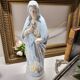 Antique Religious Biscuit Statuette Virgin Mary Sacred Heart