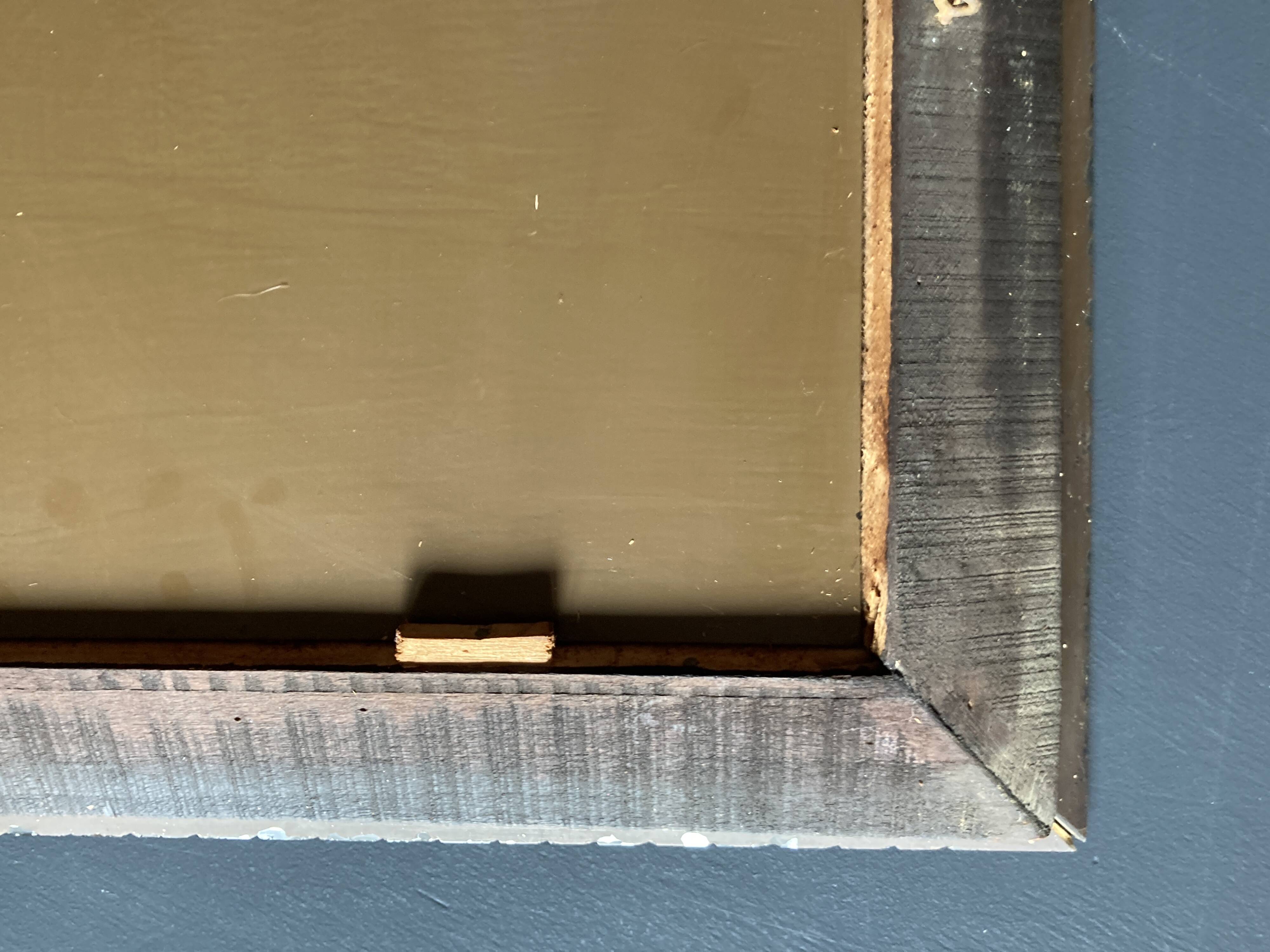 1940s mirror with glazing beads