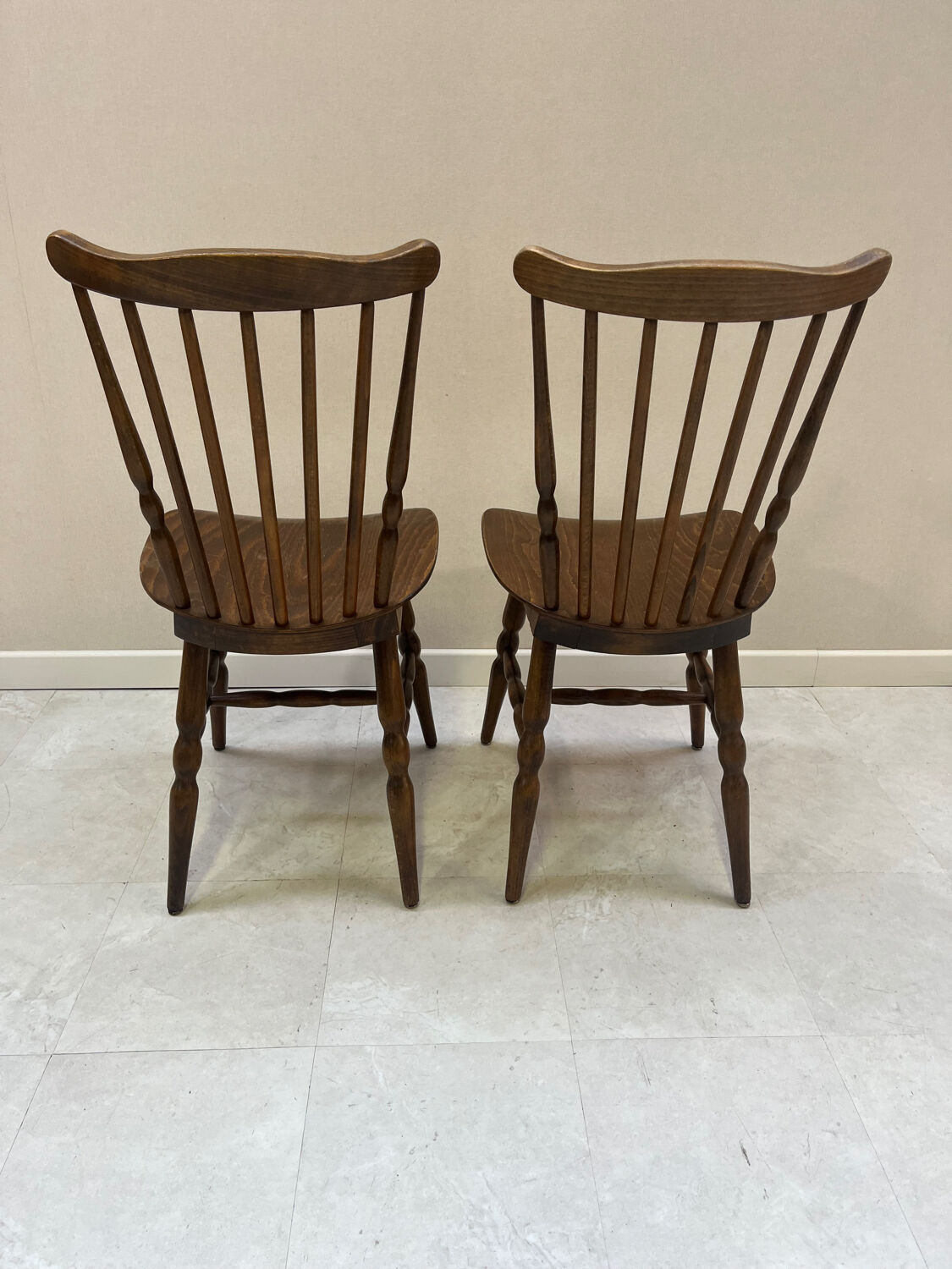 Pair of Baumann bistro chairs