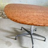 Dining table by Giancarlo Piretti for Castelli in terracotta travertine