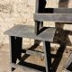 3 tabouret bas bleu gris