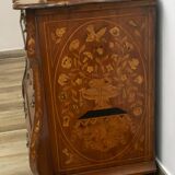 18th Century Dutch Trumeau Walnut with Maple Wood Inlays, Netherlands, 1760