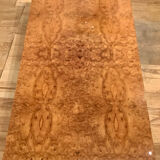 Rectangular elm magnifying glass coffee table, c. 1980