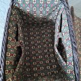 Small black wicker trunk