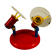 Brilliant Red & Blue Vintage Ceiling Light 1980s Germany