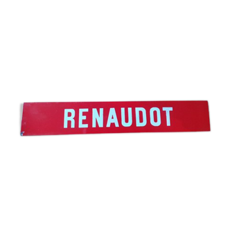 Enamelled plate