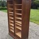 Oak double curtain workshop cabinet