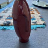Red designer vase