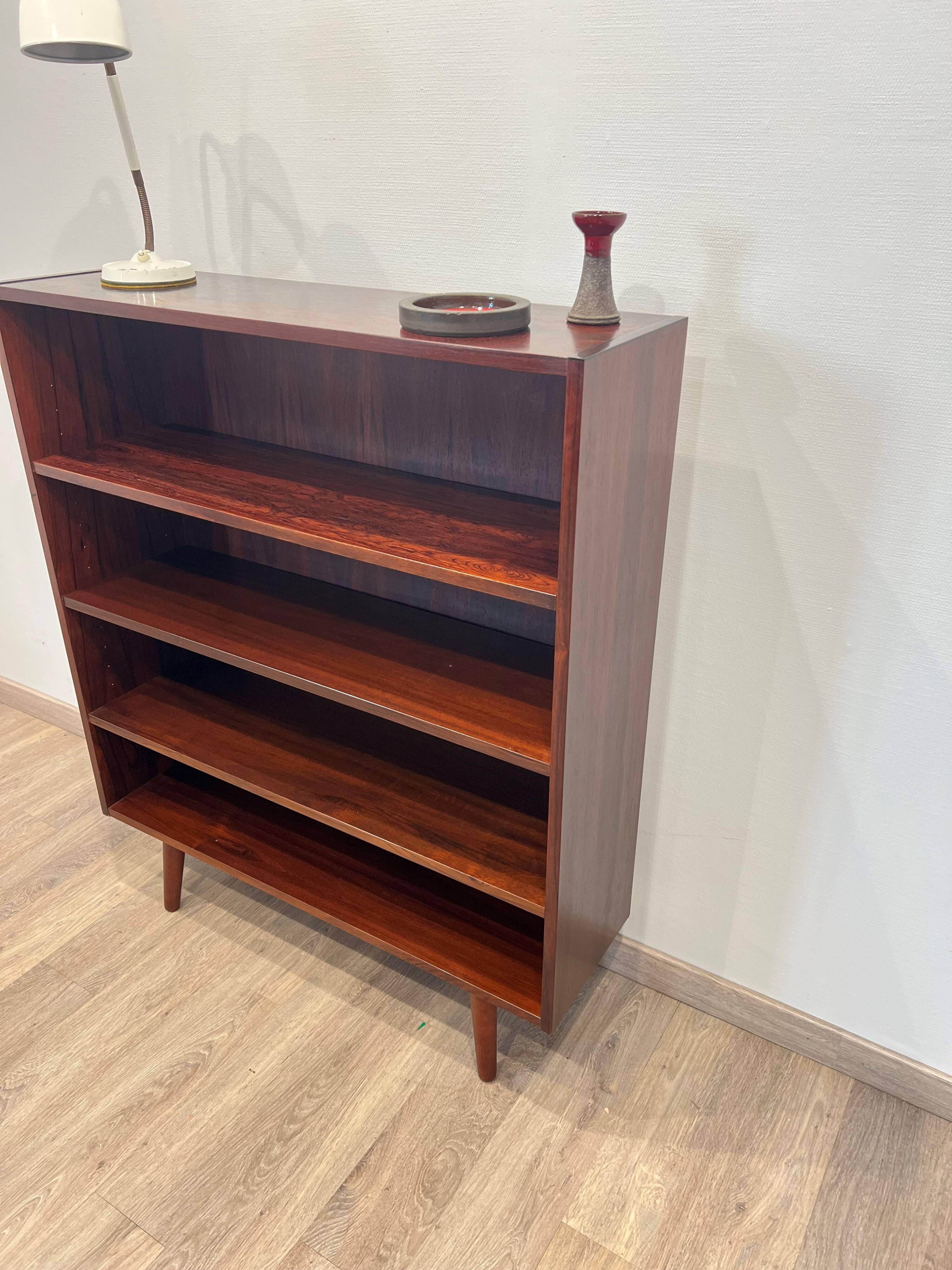 Scandinavian bookshelf made of Rio rosewood Denmark