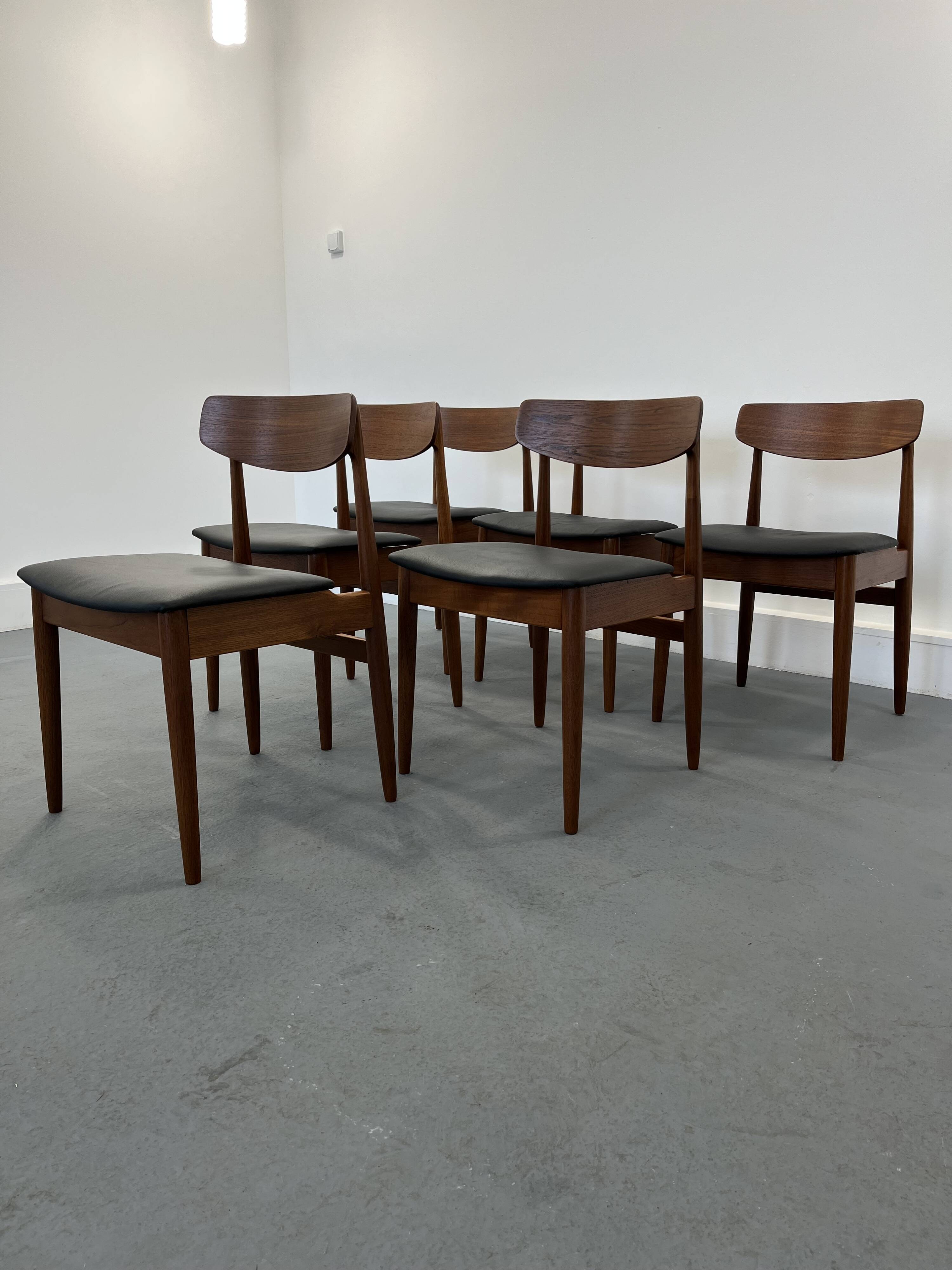Vintage Teak Dining Chairs from Casala, 1960s, Set of 6