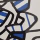 Screenprint after Jean Dubuffet framed under glass 41 cm by 31 cm
