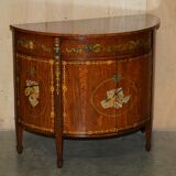 Pair of Adams Sheraton demi-lune sideboards