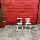 Pair of kids bistro chairs in great vintage condition
