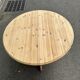 Table de repas ronde extensible en bois massif brut