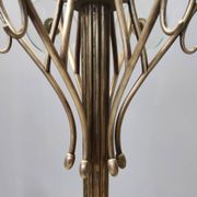 Brass and Glass Revolving Coat Rack, Italy